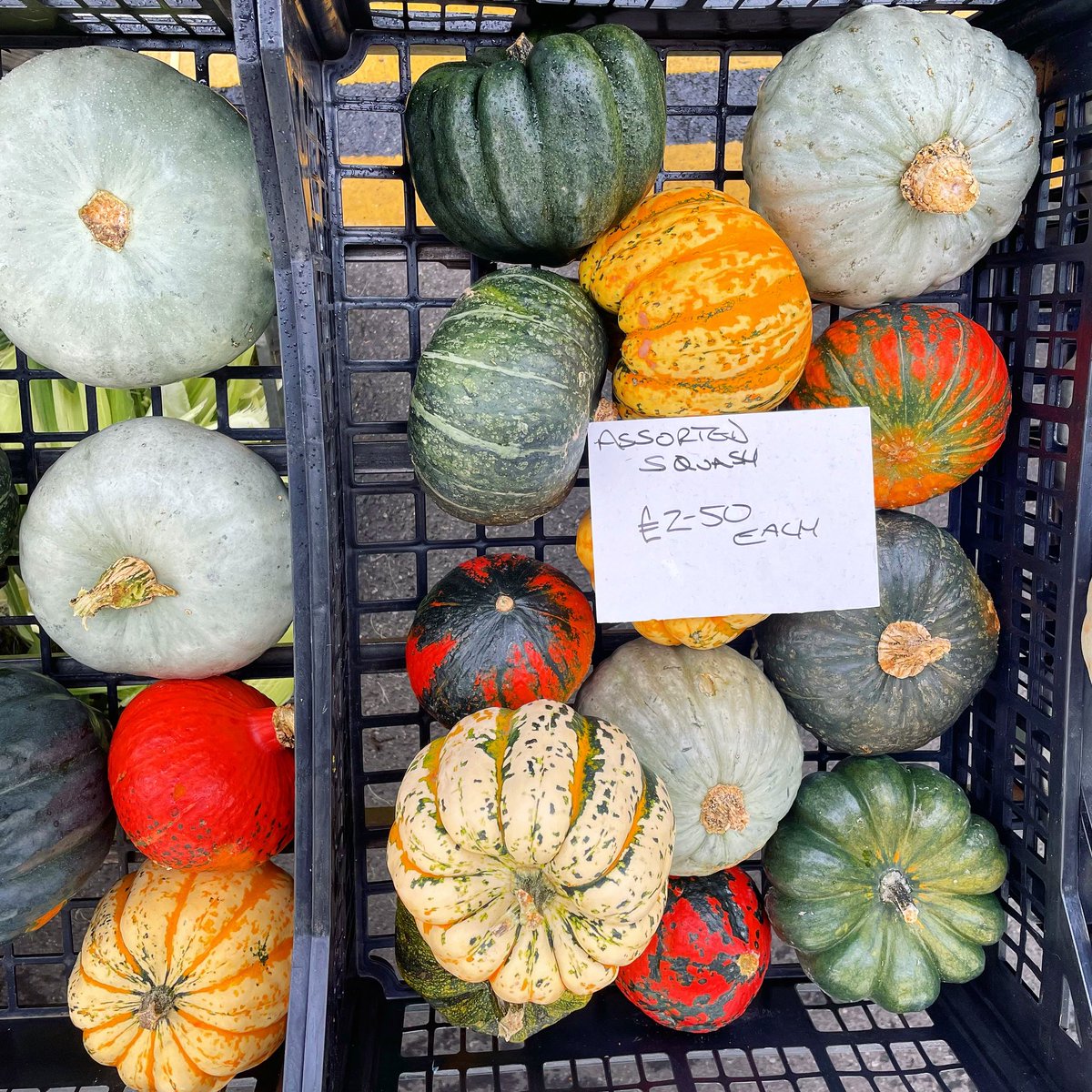 October at the market.