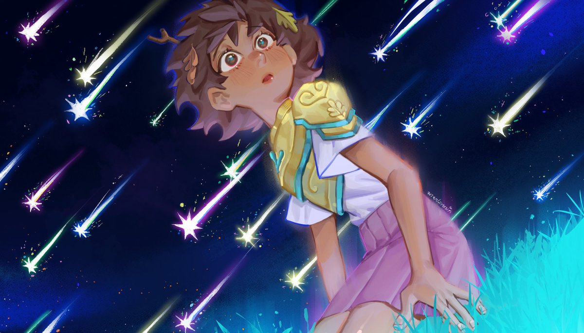 PedThob's tweet photo. Meteor Shower 🌠

#amphibia #AnneBoonchuy https://t.co/66kARo6haW