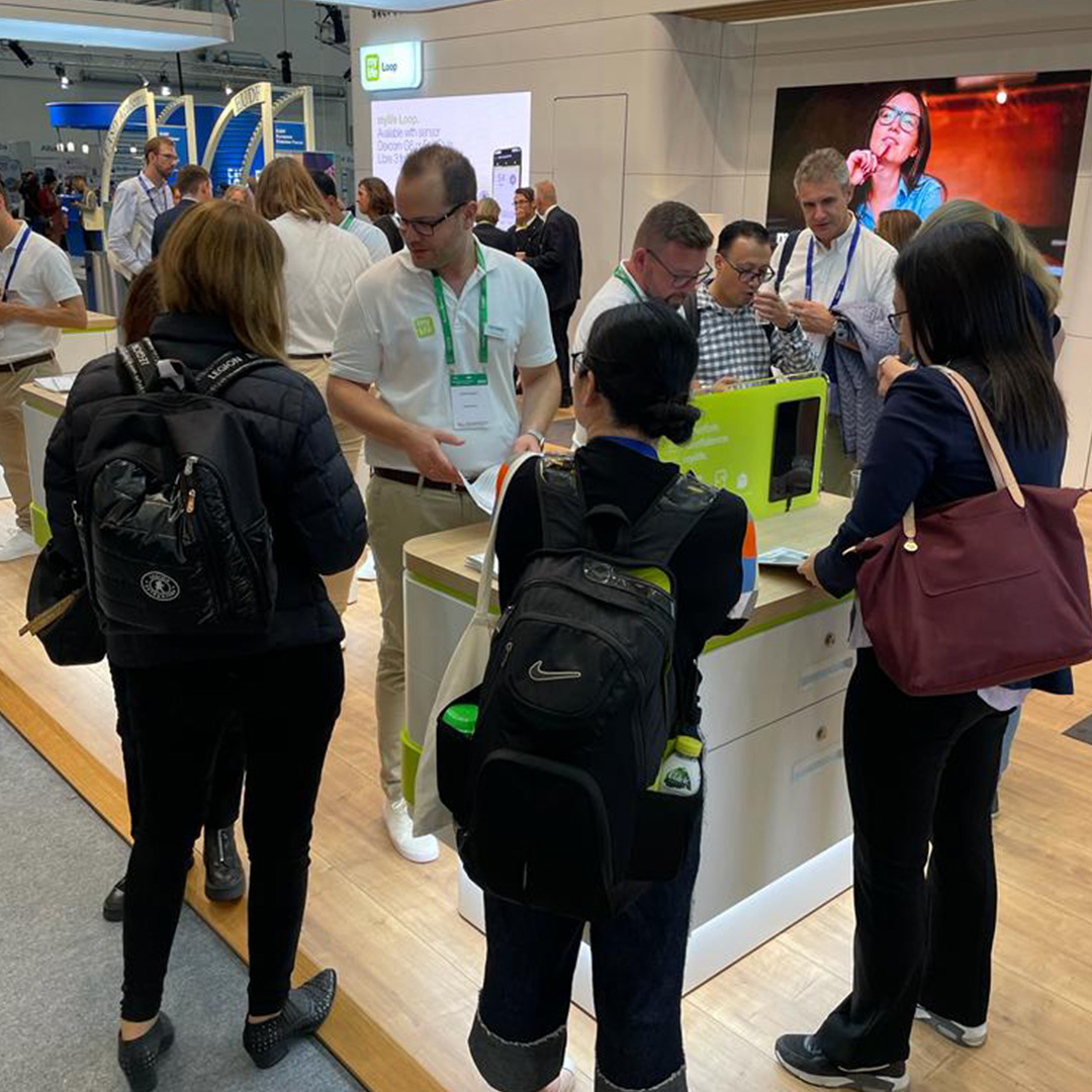 mylifeDiabetes's tweet photo. EASD is in full swing ๐. Our booth attracts many visitors and we are enjoying the numerous conversations with like-minded people. Visit our booth C.02, Hall A1. #EASD2023 #mylifeloop #ypsomed #mlyifediabetscare https://t.co/MnmXdh7zsx