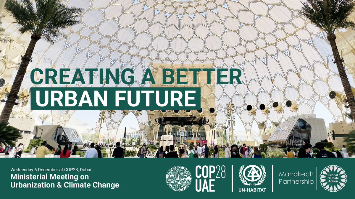 We’re thrilled to announce that the Ministerial Meeting on Urbanization & #ClimateChange is now set as the curtain-raiser for Dec 6. Join us in the #BlueZone at #COP28 for the meeting creating a better urban future for all. Learn more: loom.ly/BYqv5gU