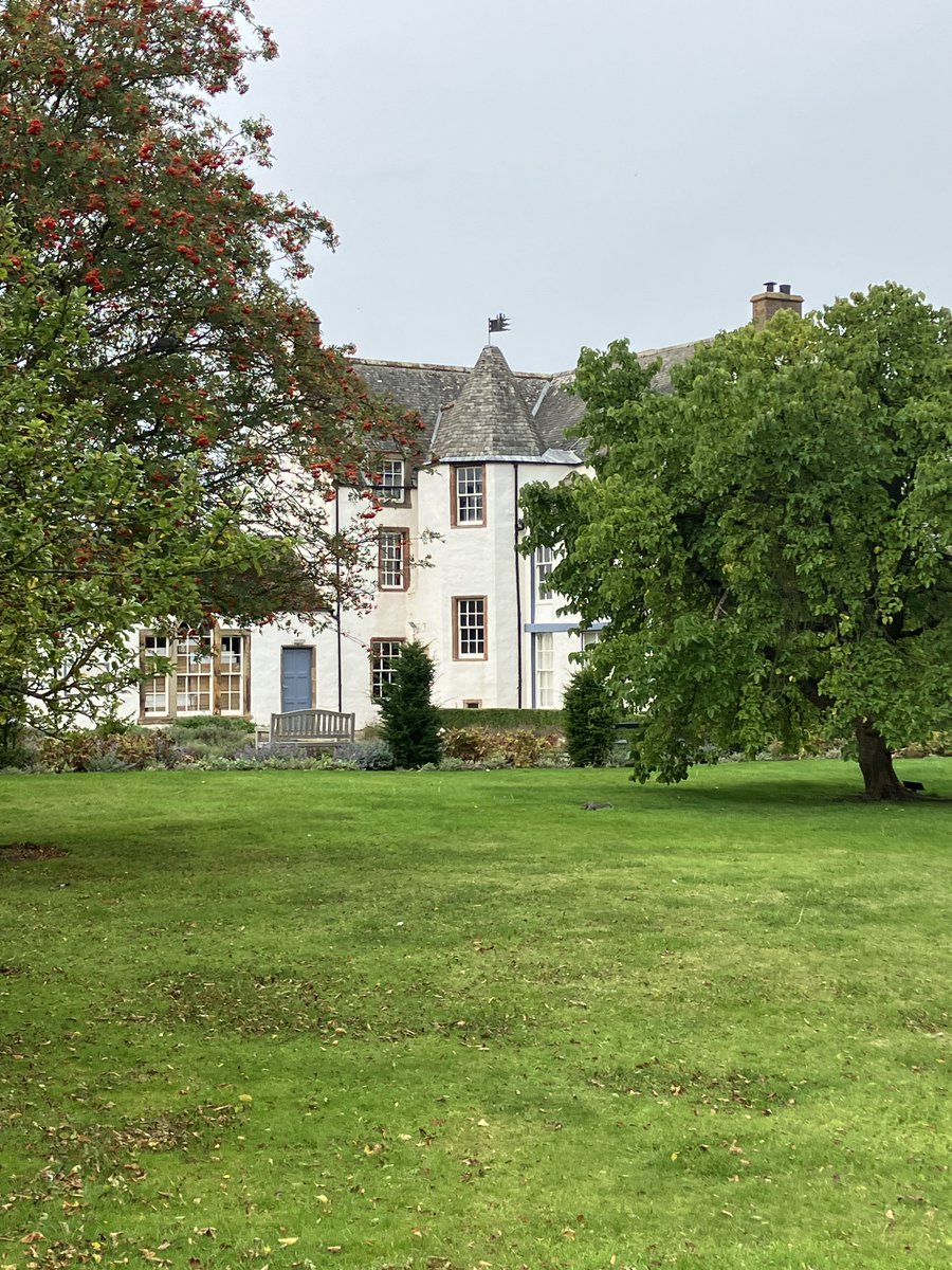 Haddington House from the garden. Autumn approaches.