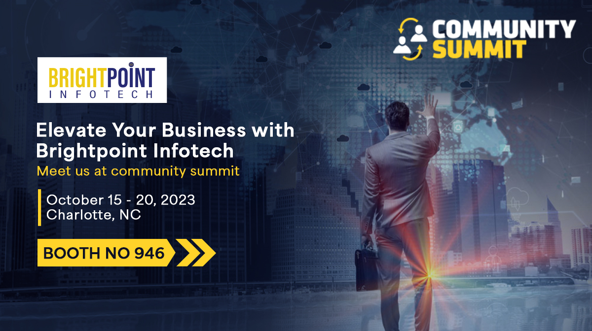 BrightpointInfo's tweet image. Elevate Your Business with Brightpoint Infotech! 
Join us at Community SUMMIT 2023 as we take your business to the next level with Microsoft Dynamics 365 Solutions.
🔹 Silver Sponsor: Brightpoint Infotech
📍 Booth No: 946, Charlotte, NC
🗓️ October 15
 #CommunitySUMMIT2023 #MsD365