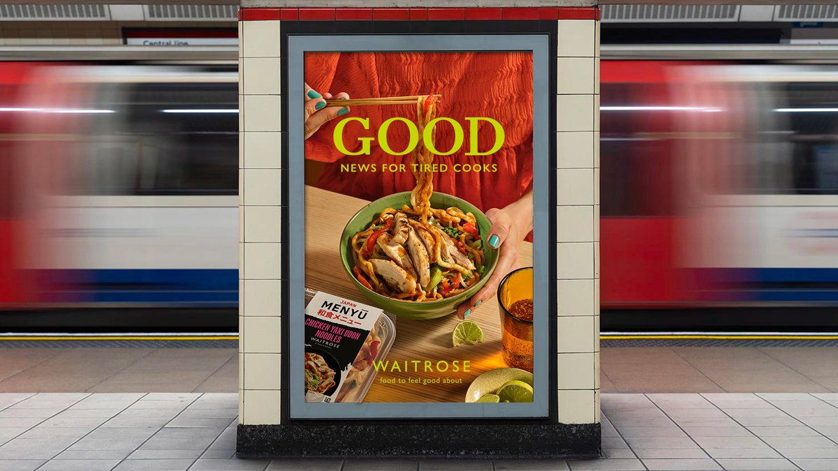 saatchiuk's tweet photo. Good for tired cooks. Good for a midweek quickie. And the start of so much GOOD to come with the incredible #TeamWaitrose. First work with @waitrose out in the world today💥 https://t.co/BTGA6JLsCQ