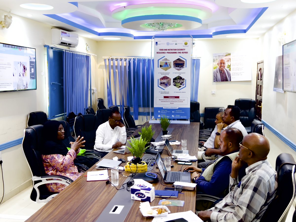 The semi-annual FNS-REPRO 5th National Programme Steering Committee (NPSC) meeting took place in Hargeisa today. The meeting, chaired by MOLFD, discussed the @DutchMFA funded project’s current context, outcomes, sustainability, exit plan and lessons learnt.