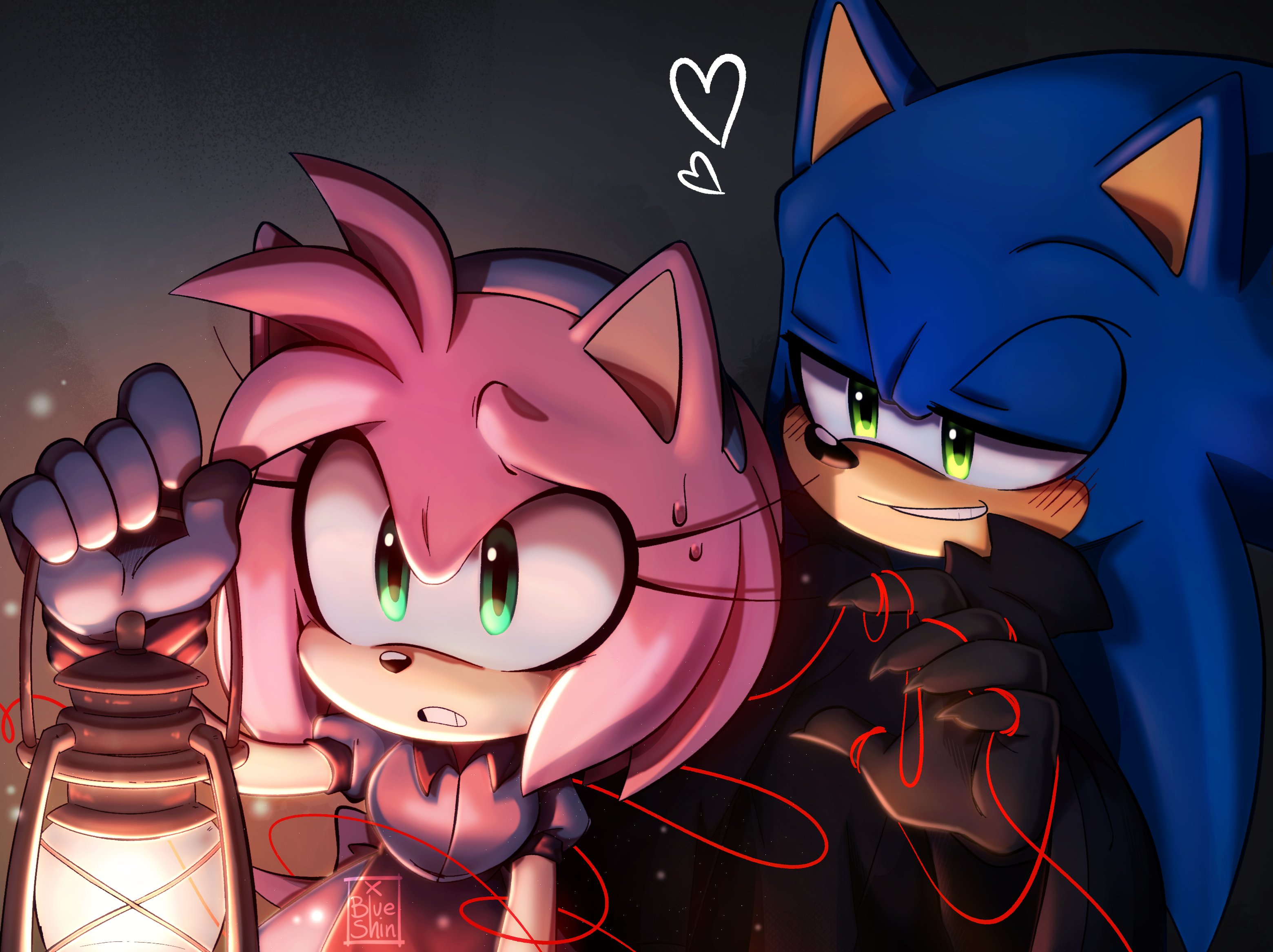 EMI. 🌸 on X: 😠😅 New colour palette test! ~ #sonicthehedgehog #myart  #digitalart #amyrose #sonamy #fanart #artistontwitter #ship #otp   / X