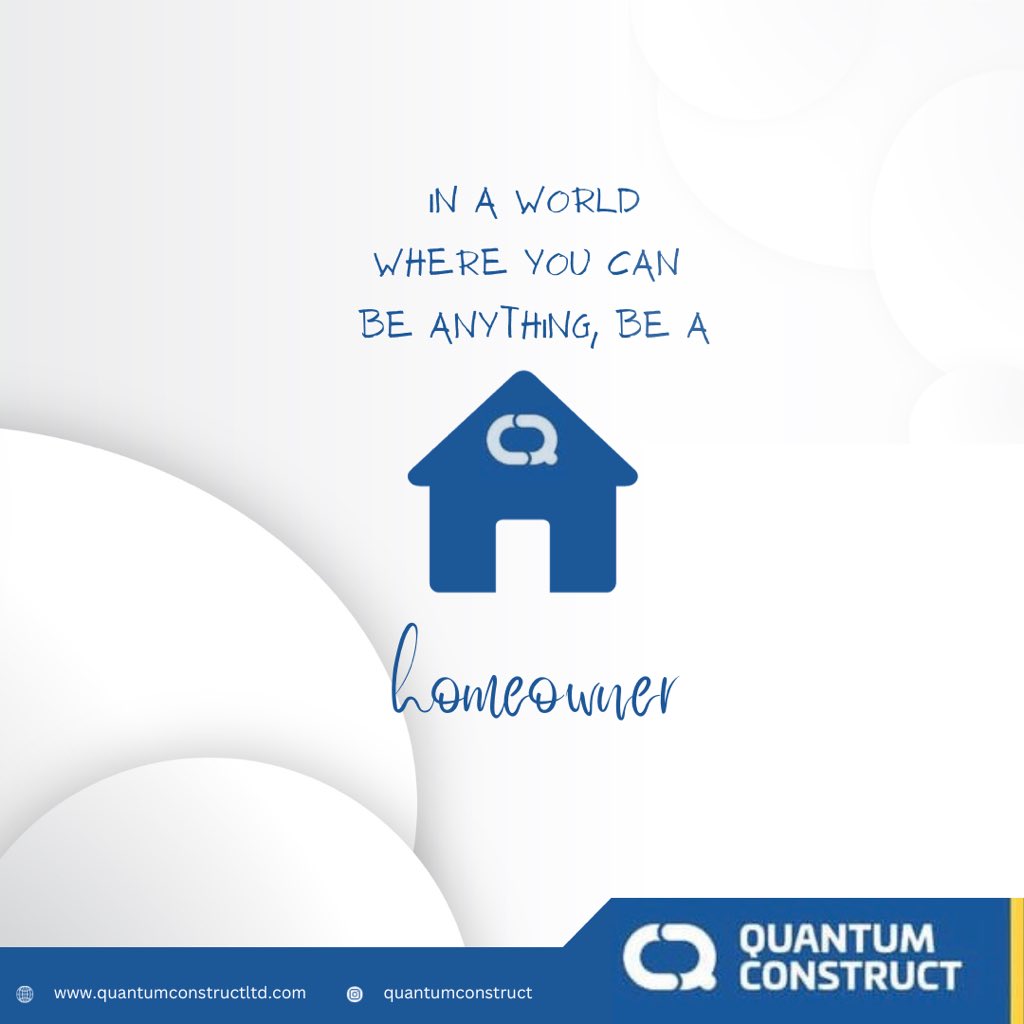 The ache for home lives in all of us. 

The safe place where we can go as we are and not be questioned.”

Send us a dm today! 

#goodhomes #quality #trust #qualityliving #quantumconstructltd #quantummeansquality #affordablehomes #abujarealestate #abujadevelopers #flexiblepayment