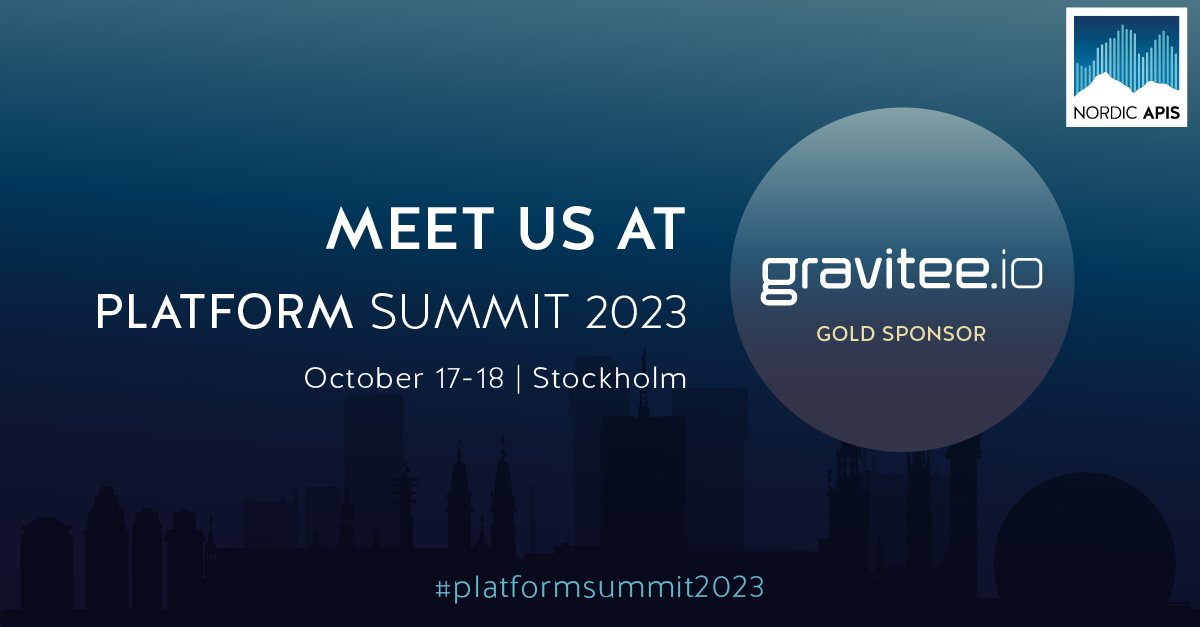 GraviteeIO's tweet image. The Nordic APIs Platform Summit is less than 2 weeks away. 
 
Will we see you there?
 
#apimanagement 

P.S. If you haven&apos;t booked your ticket yet, you can save 15% on us by using the code sponsor15 at checkout.