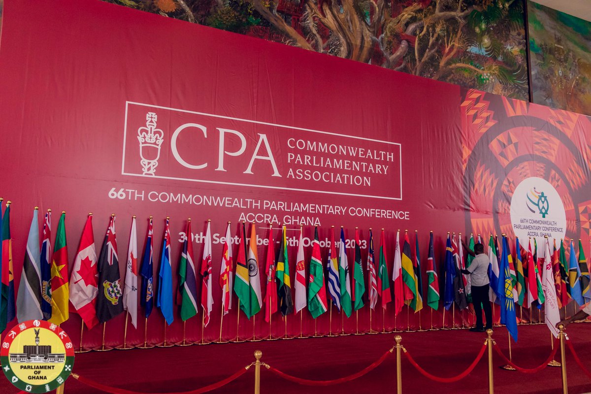 The official opening ceremony of the 66th Commonwealth Parliamentary Conference is currently underway at the Accra International Conference Centre (AICC). In attendance will be the President of the Republic of Ghana and Vice Patron, CPA, Nana Addo Dankwa Akufo-Addo.#UpdatesCPA