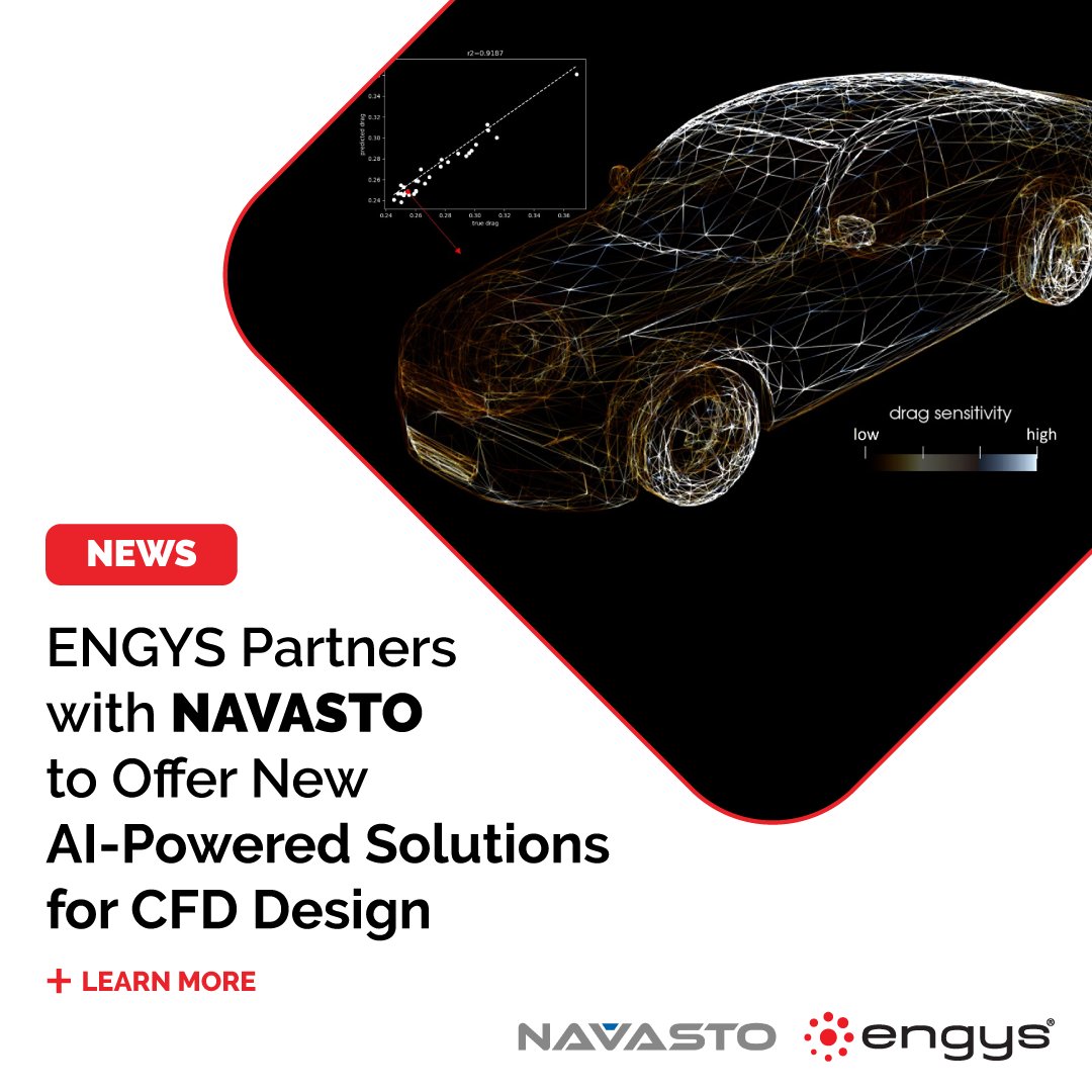 engys_cae's tweet photo. We are thrilled to announce our strategic partnership with NAVASTO, a trailblazing provider of AI-accelerated engineering solutions. This provides engineers with even more powerful tools for innovation. Learn more: https://t.co/SSiALpbcLg #ENGYS #NAVASTO #AI #ENGINEERING #CFD https://t.co/VulGVNkPUK