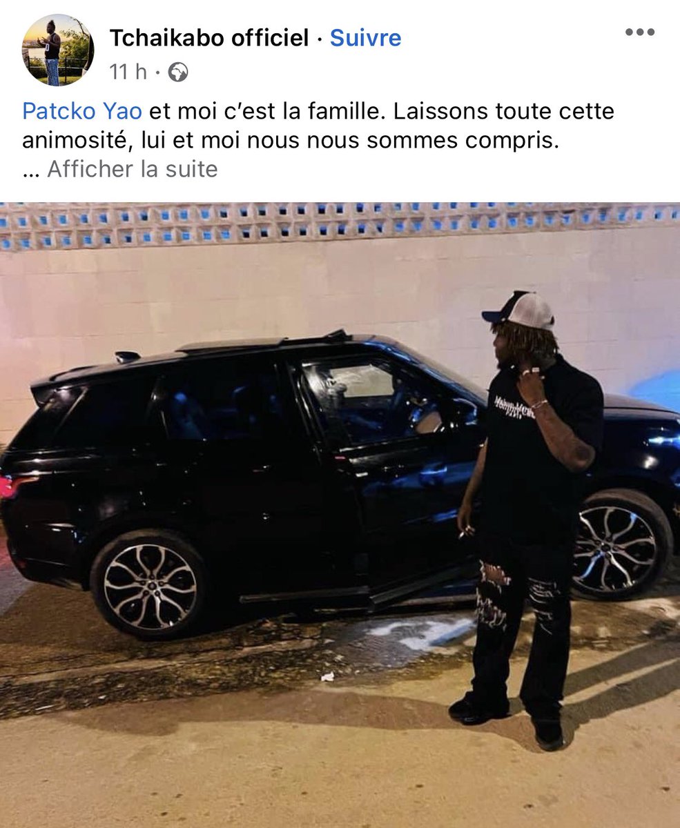 RAP_IVOIRE's tweet photo. Le combat est annulé 💔 : Patcko Yao et moi Tchaikabo , c’est la famille. Laissons toute cette animosité, lui et moi nous nous sommes compris.

#Rapivoire 🇨🇮🚀 https://t.co/YOeAreDJ01