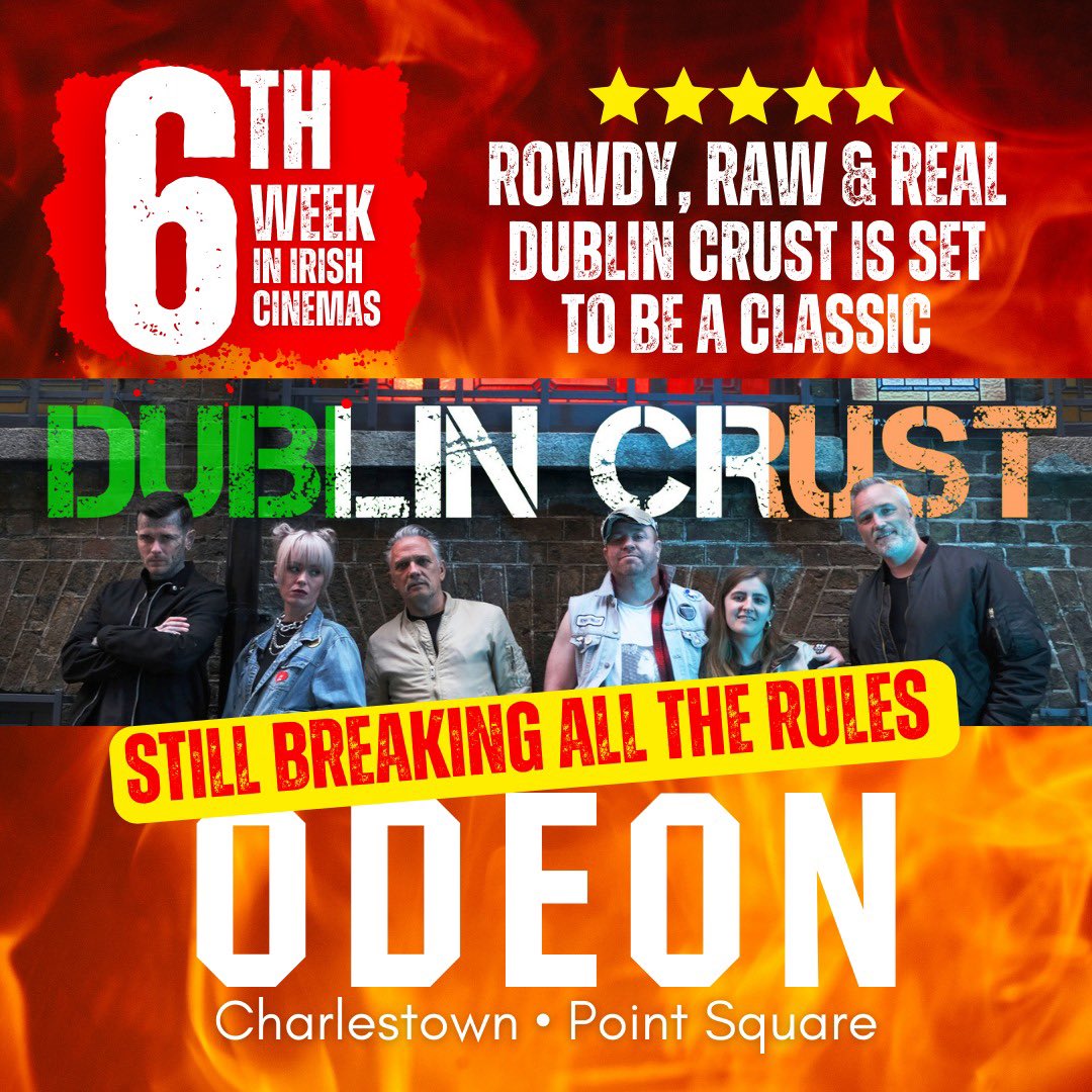 Just confirmed @dublin_crust_movie hangs in there for its 6th week in Irish Cinemas @ODEONCinemas 
An incredible achievement and that is thanks to all you guys who continue to support us 🙌

@sure_look_productions 
#dublincrustmovie