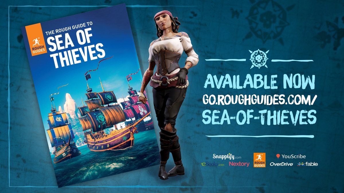 SeaOfThieves's tweet photo. Whether you're new to the seas or you're an old salt wanting to view our pirate paradise with fresh eyes, the Rough Guide to Sea of Thieves is sure to offer something to enjoy. Written by actual travel experts and everything!

🗺️ Download your free copy: https://t.co/jFKK0G4k75 https://t.co/kGRXeNZoAx