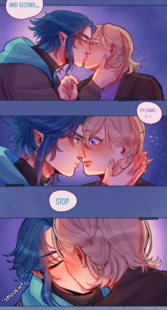 chirowoneko's tweet photo. "I'm sorry...." pt. 4/6✨  #Xiaotherney

 (They're so silly fr gmsdkjfhe Hope you like it)   

#Xiaoney #Xiaother #Lyneyther
 #Aether #Xiao #Lyney  
#Genshinlmpact https://t.co/0rt68Ffg1s