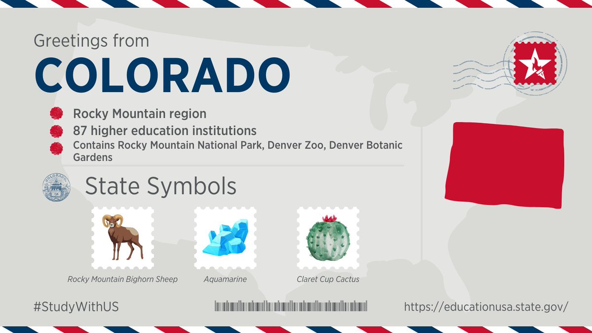 Looking to explore @RockyNPS, the @DenverZoo or @denverbotanic, while studying at one of 87 colleges and universities? Welcome to Colorado! Experience The Centennial State, #Colorado ➡️ studycolorado.org.