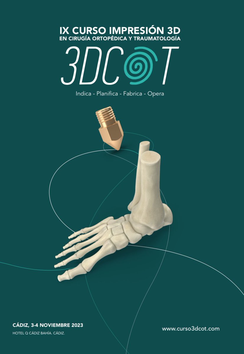 Leandro de la Sierra (@leandrosierr) on Twitter photo Está abierta la inscripción para el curso de impresión 3D para personal sanitario Cádiz 2023. trauma3d.com/curso3d/page3.…
Una oportunidad única de formarse en esta novedosa técnica. <a href="/NachoAMS/">I Aguado Maestro</a> <a href="/pabloancano/">Pablo Andrés Cano</a> <a href="/aetrRadiologia/">AETR. Aso. Esp. Técnicos y Graduados en Radiología</a> <a href="/segraRadiologia/">SEGRA - Radiologia</a> Está abierta la inscripción para el curso de impresión 3D para personal sanitario Cádiz 2023. trauma3d.com/curso3d/page3.…
Una oportunidad única de formarse en esta novedosa técnica. <a href="/NachoAMS/">I Aguado Maestro</a> <a href="/pabloancano/">Pablo Andrés Cano</a> <a href="/aetrRadiologia/">AETR. Aso. Esp. Técnicos y Graduados en Radiología</a> <a href="/segraRadiologia/">SEGRA - Radiologia</a>