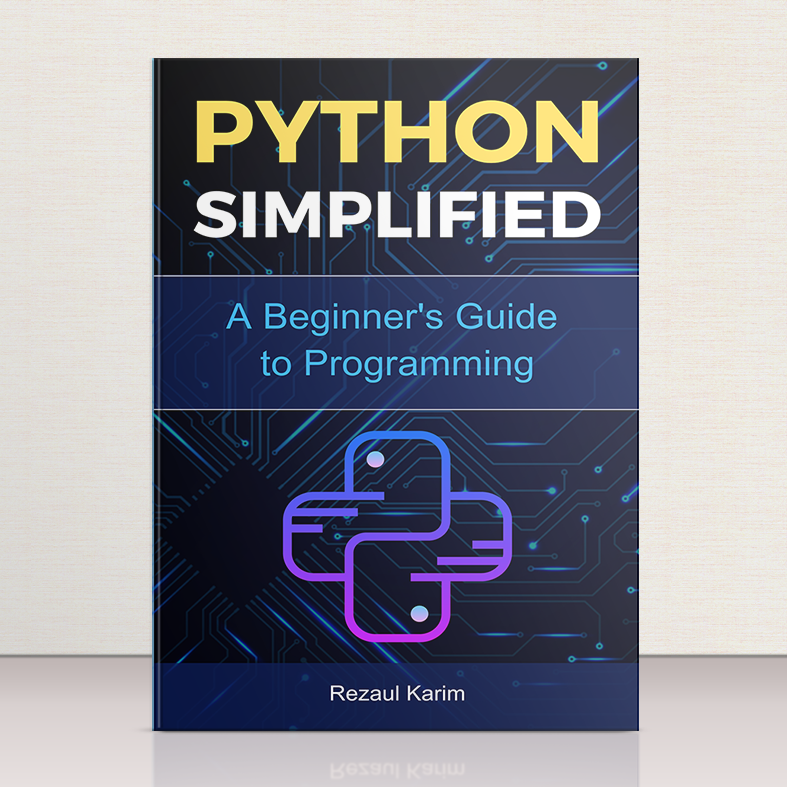 Rezaull_K's tweet image. Python Simplified, a simple and very easy-to-learn Python!
Like & Reply 'PyBook', I'll DM you with the LOW price link!
#python_ebook #pythonprogramming #pythonforbegginer