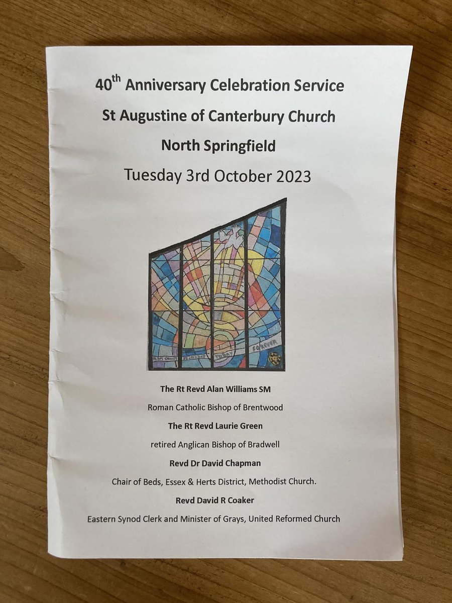 Lovely to be at St Augustine of Canterbury Church, North Springfield last night to celebrate their 40th anniversary. Such a lovely joyful service including anointing of everyone’s hands.
#ChurchesTogether @chelmsdio @BrentwoodRC @UnitedReformed @MethodistGB