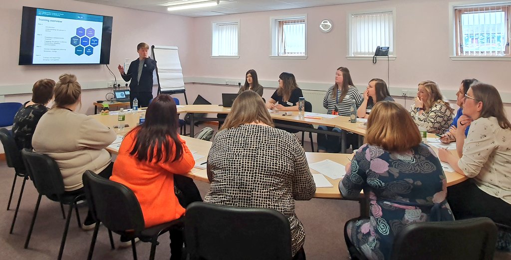 Delighted to be part of @scotgov training team with @A_J_Melson & @KrystynaLoney for Distress Brief Intervention service rollout across #Shetland w/ staff from @mindyourhead. #dbi_scot #MentalHealthAwareness @PromoteShetland @ShetIslandsCll