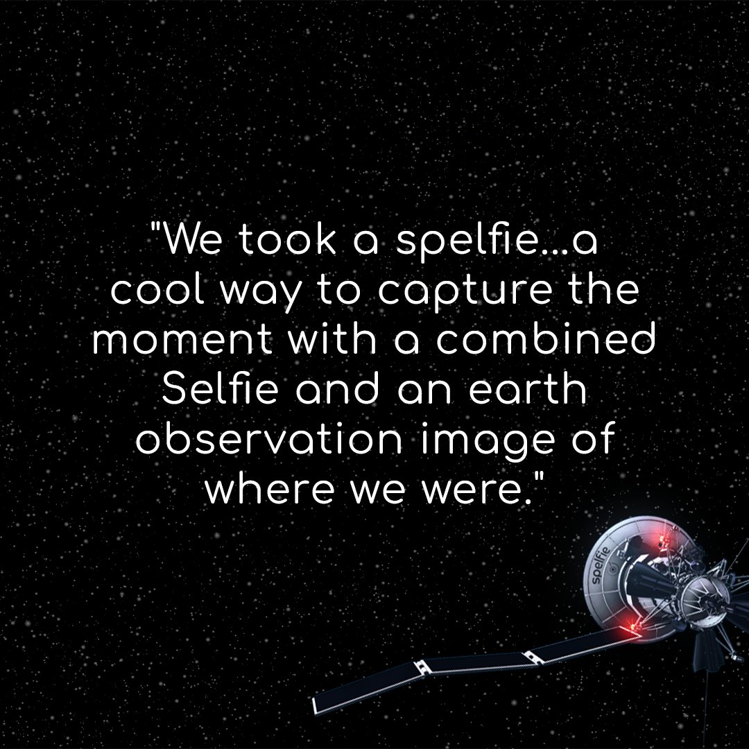 spelfie_ltd's tweet photo. Explain spelfie in 10 seconds or less...🚀🛰

Great feedback from one of our recent events with
@spacegovuk #SpaceForEveryone 🥳

With spelfie, space really is for everyone! 🛰 https://t.co/7KaU6qjPkc