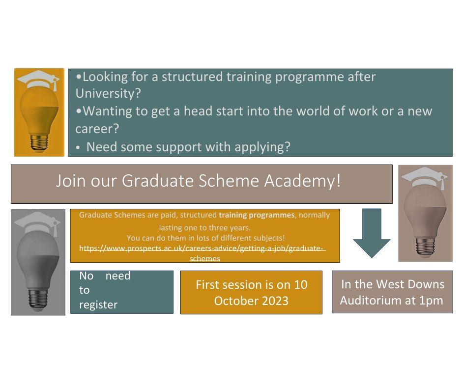 _UoWcareers's tweet photo. Find out more about the Graduate Scheme Academy - launching as part of our Employability Week - on CareerConnect here: https://t.co/ylmP9IjI22
#UniversityofWinchester #GraduateSchemeAcademy #EmployabilityWeek https://t.co/4zEO2VM4St
