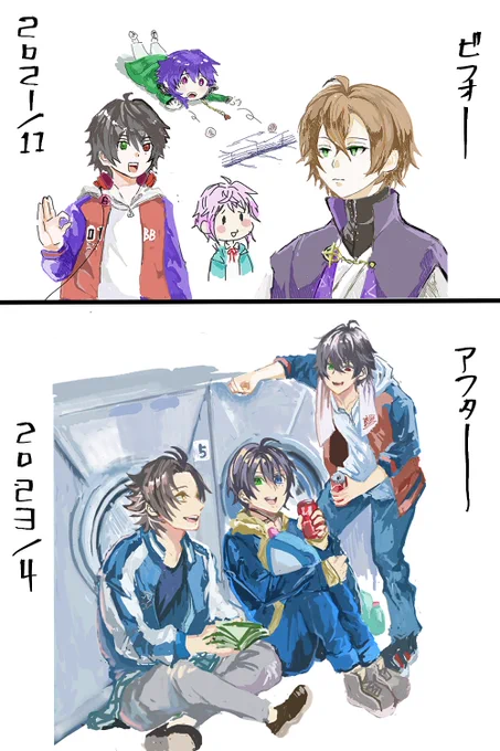 絵チャ始めた頃と比べると成長したと思う。懐かしいなぁ～☺️ 