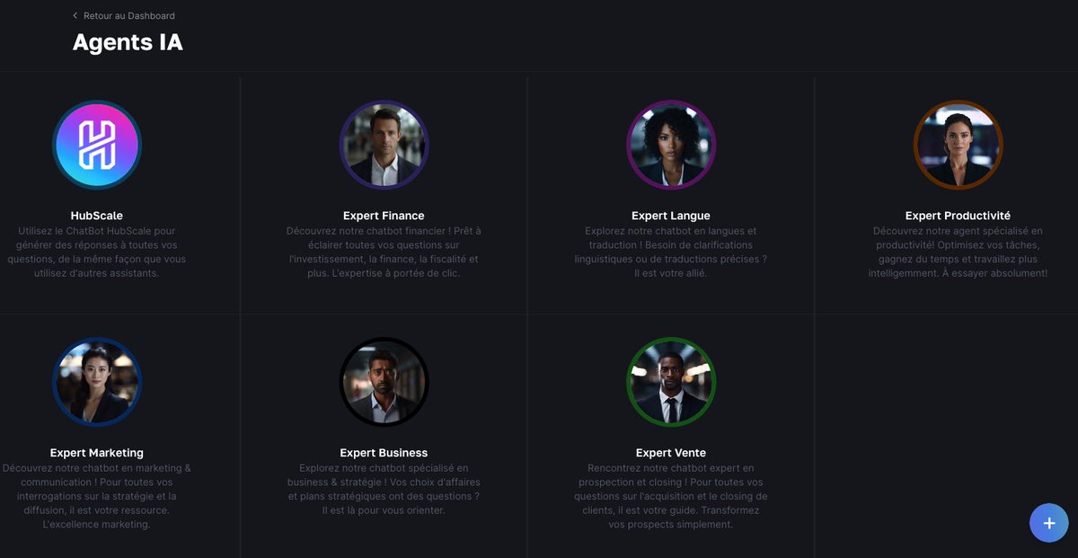 HubScale_ai's tweet image. Les 6 nouveaux Agents HubScale sont bientôt prêts à vous recevoir 😎