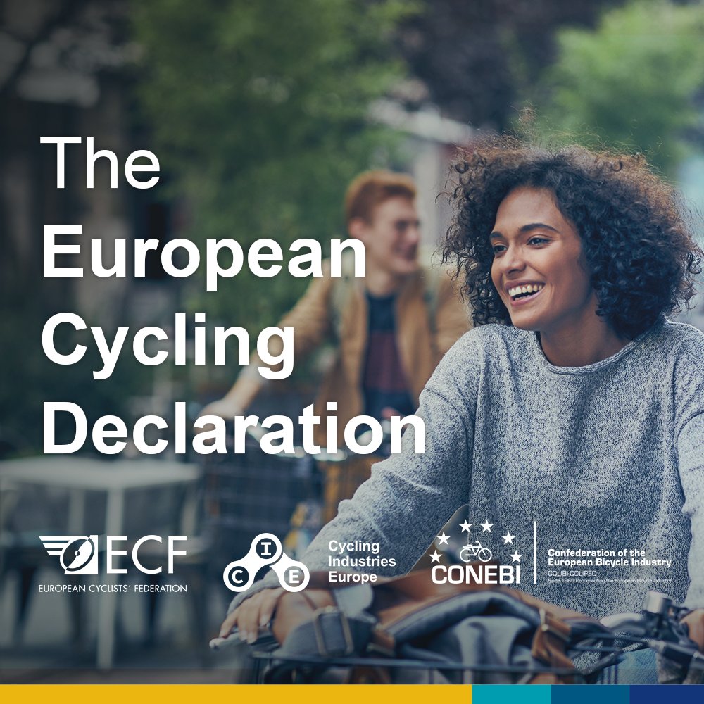 📢 A historic moment for cycling! The EU Cycling Declaration has been published  to fulfil the potential of cycling to help achieve EU mobility, climate, environmental, health, industrial &amp; social objectives, stating that the use of cycling should increase substantially! 🚲 🇪🇺