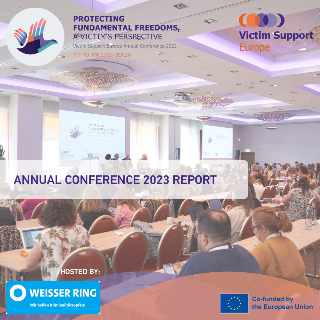 VictimSupportEU's tweet photo. 📄The 2023 report for Victim Support Europe’s annual conference is out!

🌍We now look forward to the 2024 annual conference, which will take place in Zagreb, Croatia.

📰Read more on our website: https://t.co/UcjZn5X67X

#NoVictimLeftBehind #VictimSupportEurope #AnnualConference https://t.co/W5Qfy0qPoq