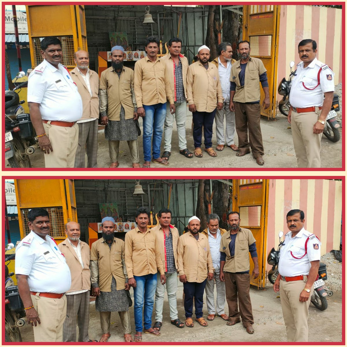 kghallitrfps's tweet image. #ಪೆರಿಯಾರ್ ಸರ್ಕಲ್ ನಲ್ಲಿ ಈ ದಿನ ನಮ್ಮ ಸಂಚಾರ ಠಾಣೆಯ ಅಧಿಕಾರಿಗಳಾದ ಶ್ರೀ ಮುನಿರಾಜು ಮತ್ತು ಬಸವರಾಜಪ್ಪ ರವರು ಲಾರಿ ಮತ್ತು ಟೆಂಪೋ ಚಾಲಕರಿಗೆ ಸಂಚಾರ ನಿಯಮಗಳ ಬಗ್ಗೆ #ಜಾಗೃತಿಯನ್ನು ಮೂಡಿಸುವ ಕಾರ್ಯ ಮಾಡಿದರು.
@CPBlr 
@Jointcptraffic 
@DCPTrEastBCP 
@ACP_TrafficEast 
@blrcitytraffic    #sefety #FollowTrafficRules