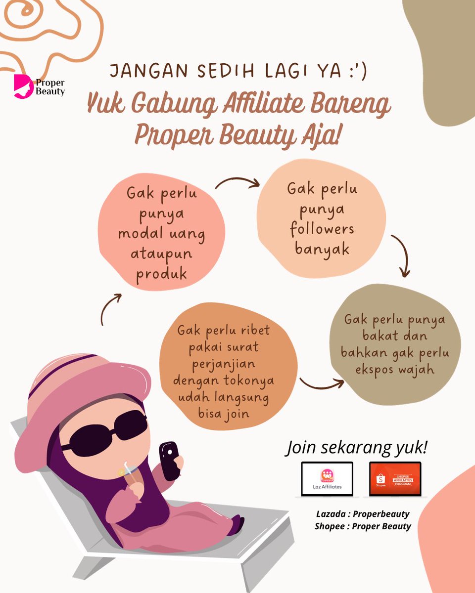properbeautyid's tweet photo. Udah pada join affiliate bareng Proper Beauty belum? π₯Ήπ€π»
#BeliajadiProperBeauty #ProperBeautyid #ProperBeauty #ProperBeautyisYours #jjk238 #TiktokShop #NewJeans_GODS #batik #skintific #Skintificid #Moisturizer #Affiliate #Sedih #Memes #Properinfo #JoinAffiliate #ProperAffiliate https://t.co/as0vKKTXbA