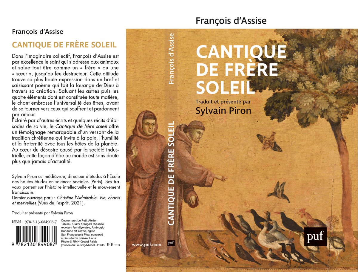 Sortie aujourd'hui, le jour de sa fête, un petit livre pour suggérer que François d'Assise a encore quelque chose à dire pour penser l'écologie.