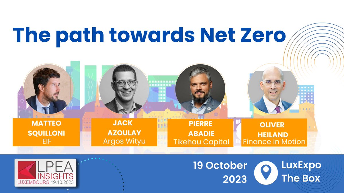Insights Conference at @Luxexpo_The_Box  THE BOX

On our way to an EU climate-neutral economy by 2050, the time is for #investments that will keep us on the path to Net Zero. 

Explore the full agenda &amp; register here:
lnkd.in/exzh2gXD
