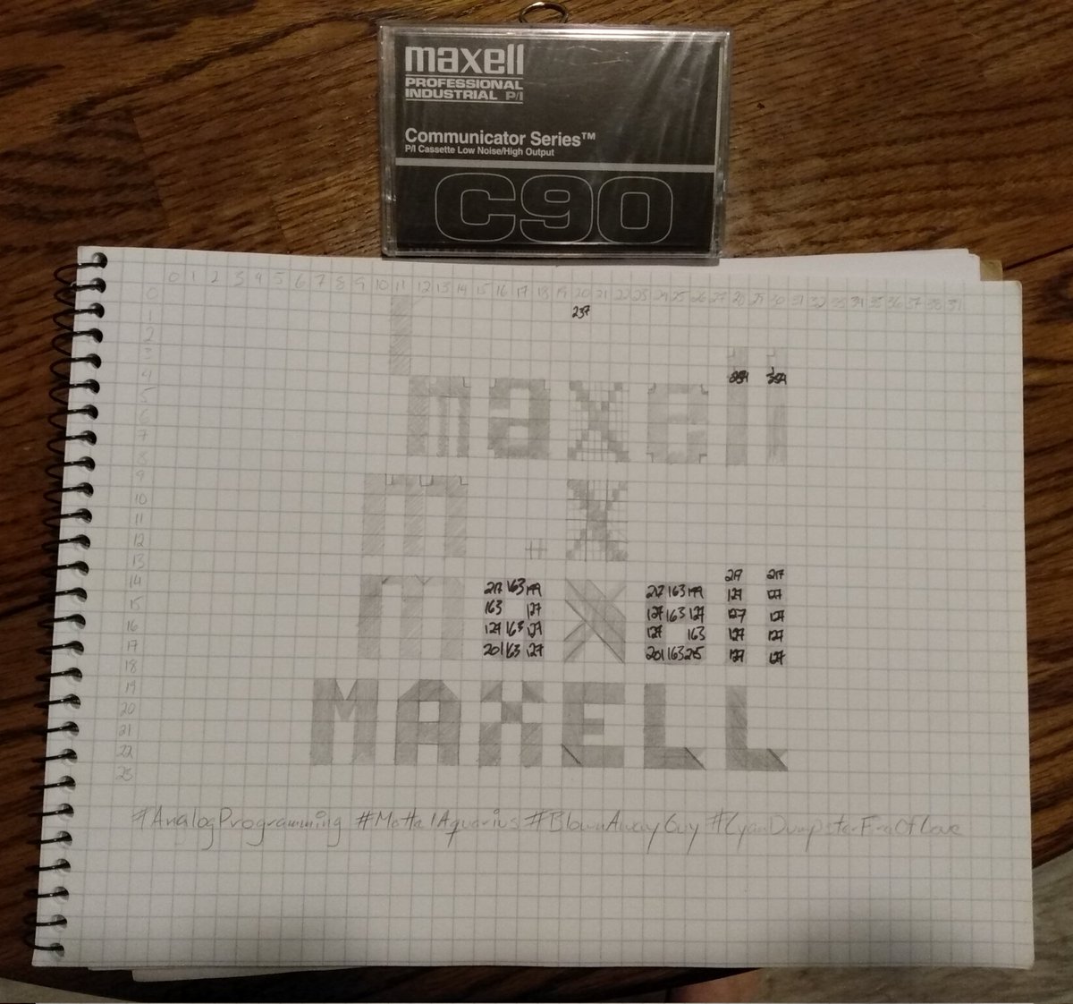 AquariusRevival's tweet image. #MattelAquarius #MeanwhileInWNY #AnalogProgramming #RetroProgramming #RetroFest @loudscotsbloke @mattpilz @RetroBC_Pete @jimblimey @MaxellCorp @computermuseum @HereBeDragons3 #TeasterTrailer
Fwiw, the X on the second line is better than the X on the first. Suggestions welcome.