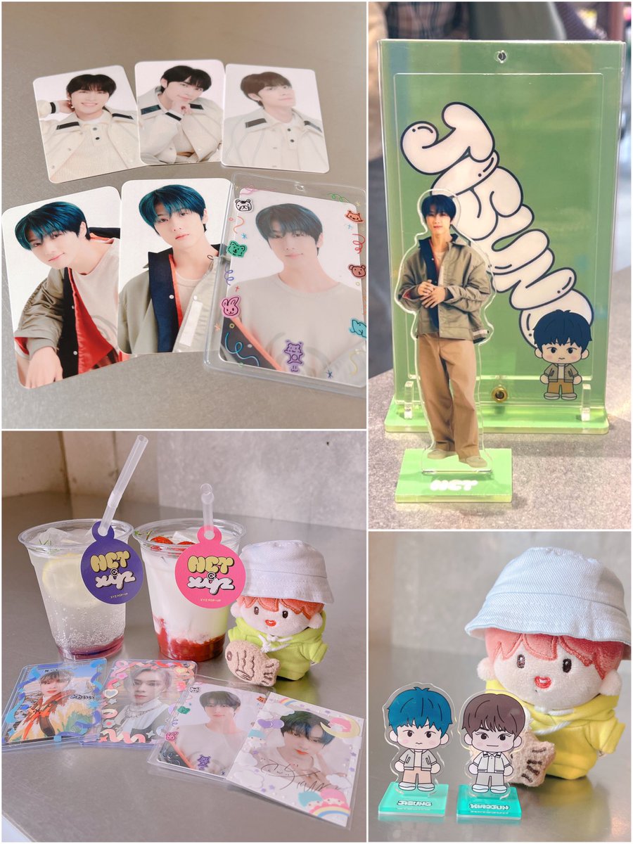 m_winmark's tweet photo. NCT XYZ ポップアップ2回目行ってきた！
チソンちゃんのサインとラキドロトレカのリベンジ撮影達成📸✨
ストロベリーストロンガーはほぼ🐮🥛←
あいにくの雨だったし運営には😡だけどスタッフさんは良き方ばかりだった😂
#NCT127 #NCTDREAM #WayV #XYZPOPUP https://t.co/4RgyRWhyi5
