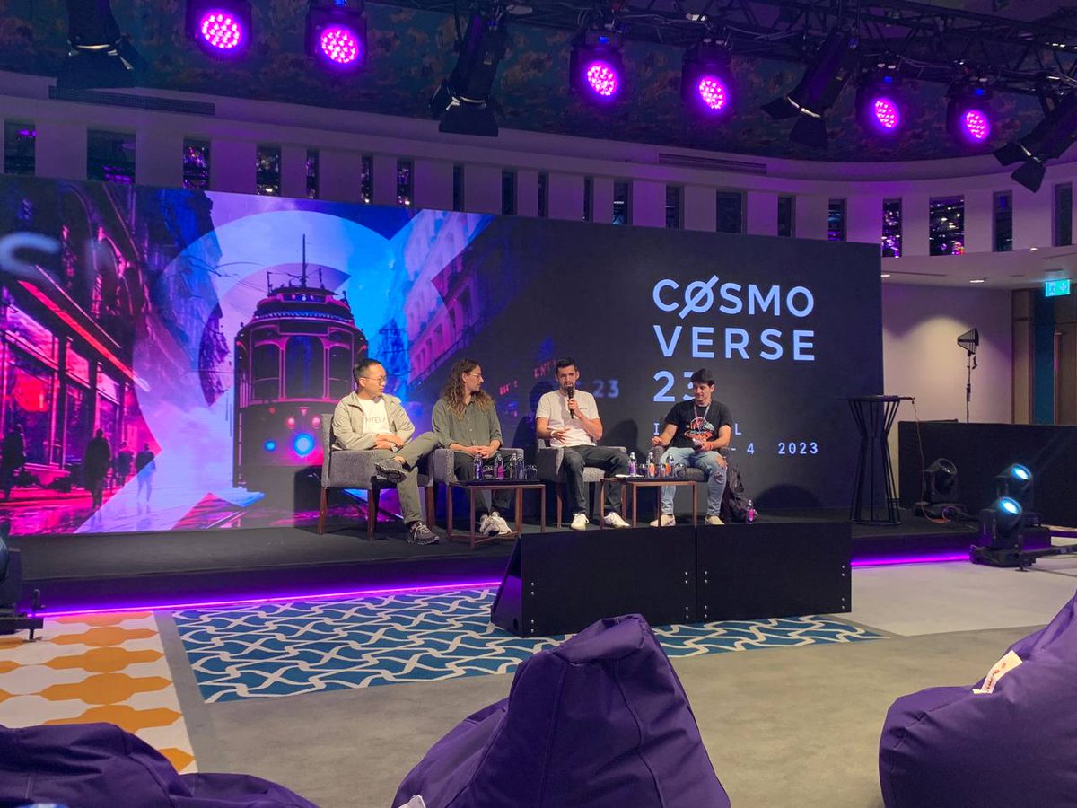 "🚀 Exciting live panel alert! 🚀 We're #LiveNow with <a href="/theopelliet/">Theo</a> - Head of Ecosystem at @OKP4_Protocol  🌐, Jerry Li - CEO of <a href="/Artela_Network/">Artela</a>  🎨, Noam Cohen of <a href="/binary_builders/">Binary Builders</a>  Builders 🔧 &amp; Brian Breslow from <a href="/DoraHacks/">DoraHacks</a> 👨‍💻 at <a href="/CosmoverseHQ/">Cosmoverse</a> .

Dive deep with us into the