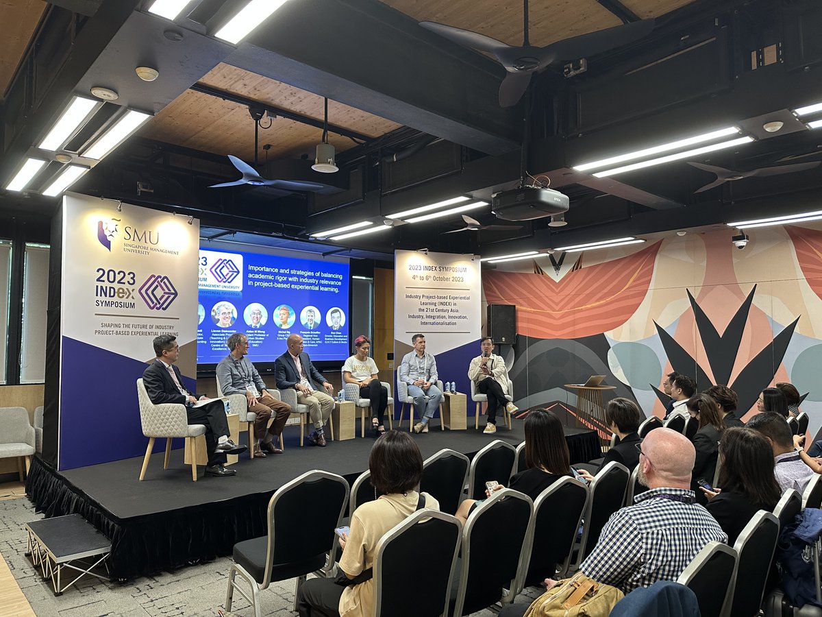 ghyholdingltd's tweet photo. We are pleased to be invited to the inaugural @sgSMU  Industry Project-based Experiential Learning (INDEX) Symposium where our Director of Education &amp; Business Development, Don Chen, spoke at a panel on the importance of balancing academic rigor with industry relevance. 

#ghy https://t.co/w1ELi7WgTx