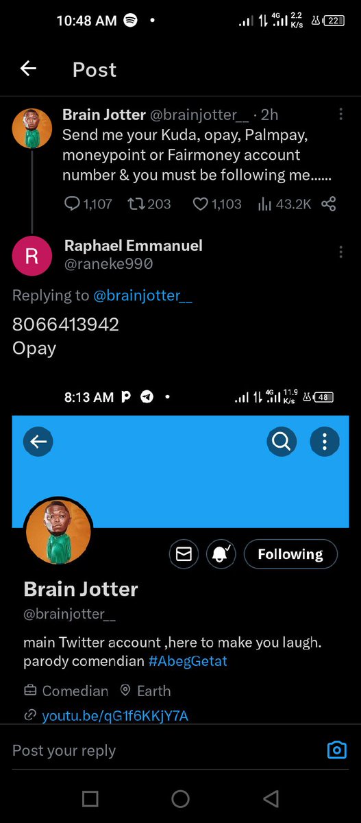 raneke990's tweet photo. @brainjotter__ #MyLifeProlificmorrison
Sir you have not picked me today 🙏 https://t.co/F6CacG8wIs