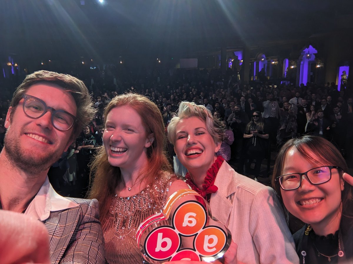 OSaurusStudios's tweet photo. Big Dino raw!!!! Thank you to @Creative_Vic @GamesWeekMelbs @igea for awarding us the MIGW award! Beyond chuffed 🎉 https://t.co/n5yXg8657E