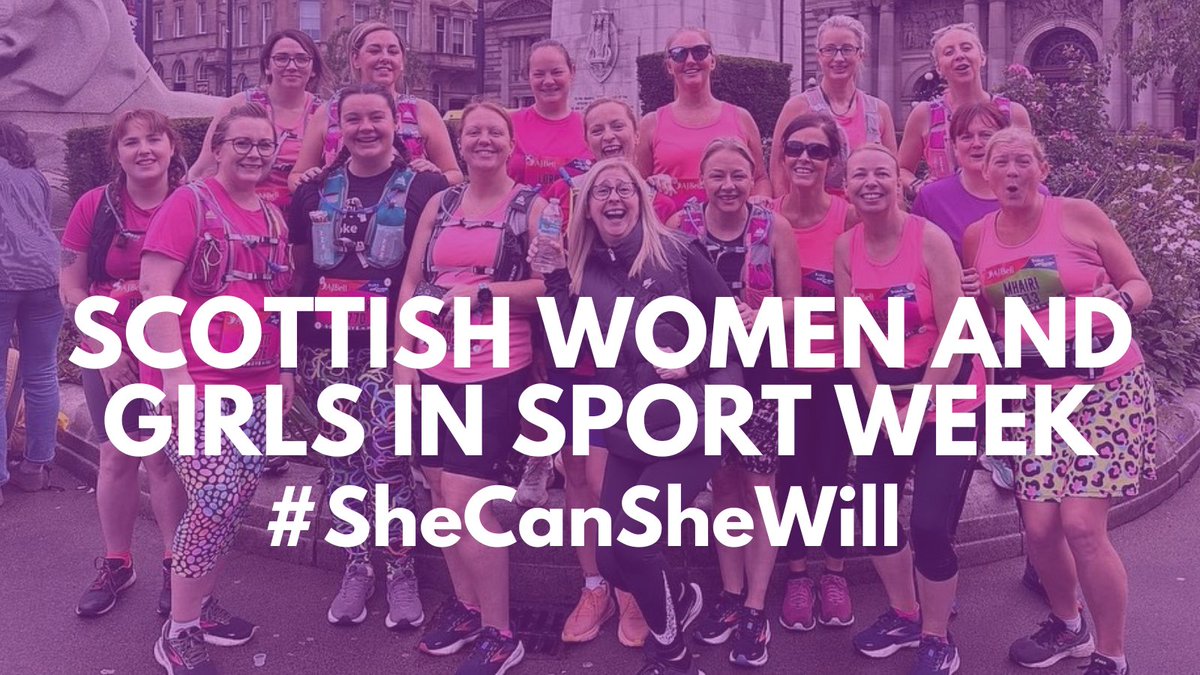 It's Scottish Women and Girls in Sport Week and we're giving a big shout-out to all the amazing women in the jogscotland community!
More than 70% of our members are women, and 60% of our jog leaders💪
#SheCanSheWill
<a href="/sportscotland/">sportscotland</a> <a href="/ScotWomenSport/">Scottish Women In Sport</a>