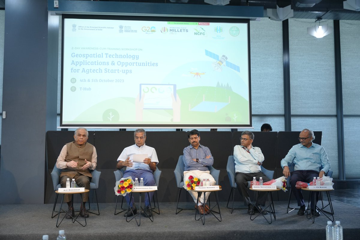 RICH_Hyd's tweet image. Our two-day workshop on Geospatial Technology Applications &amp;amp; Opportunities for Agtech startups, in collaboration with MNCFC DACFW, is off to a promising start. 🌱🗺️ #Agtech #GeospatialTech