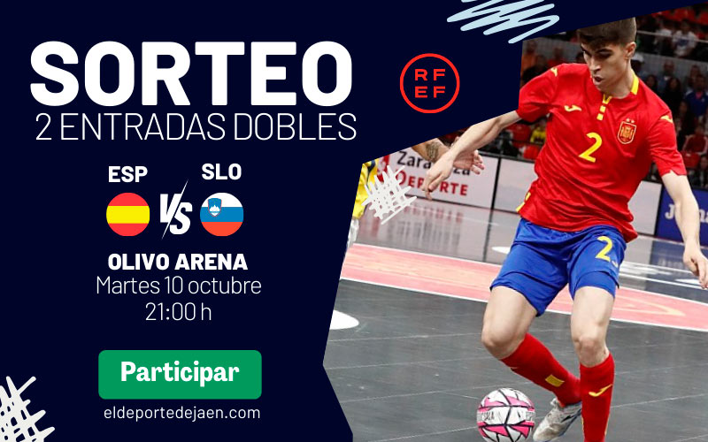 🇪🇸 Sorteamos una entrada doble para ir al España - Eslovenia de fútbol sala en el Olivo Arena‼️

🎫¿Cómo participar?

1⃣Ser seguidor de <a href="/eldeportedejaen/">El Deporte de Jaén</a>
2⃣RT esta publicación
3⃣Menciona a la persona que te acompañará al partido

Más información 👇🏼
eldeportedejaen.com/2023/10/sorteo…