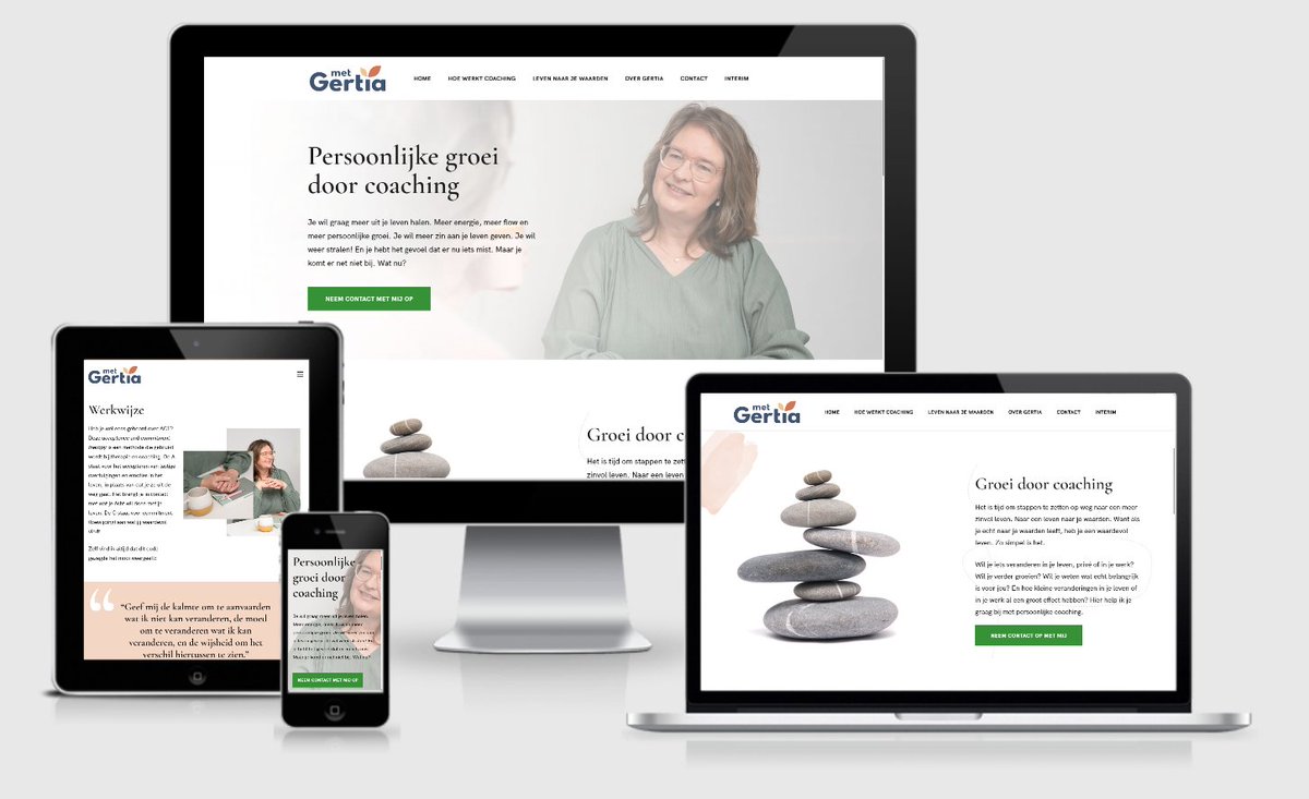 Webreturn's tweet photo. Nieuwe website opgeleverd voor Met Gertia!

Wil je meer uit je leven halen? Meer energie, meer flow en meer persoonlijke groei? Neem dan contact op met Gertia.

Bekijk de website op https://t.co/u1ldnrRQgd

Webdesign door https://t.co/Zi4uXXZipy https://t.co/NQ65JSempN