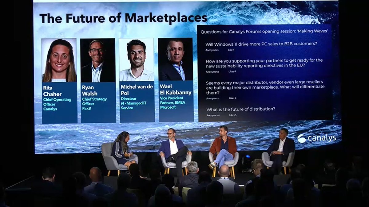 CanalysForums's tweet image. At @CanalysForums 2023, burning questions and equally fruitful responses!
What sets the marketplace apart?
It's all about optimizing the channel community and fostering co-existence.
#CanalysForums2023
