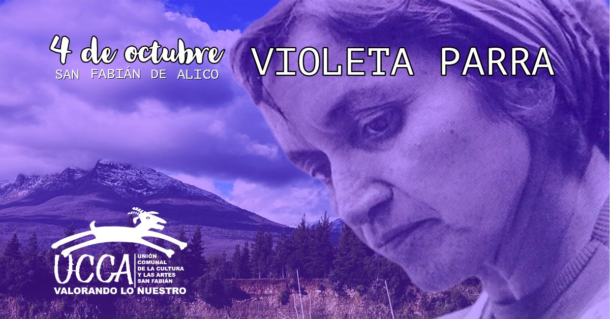 PlumasH's tweet photo. Hoy es el cumpleaños 106 de #VioletaParra 🎶 #SanFabiánDeAlico #Ñuble https://t.co/7rSqQgkKXx