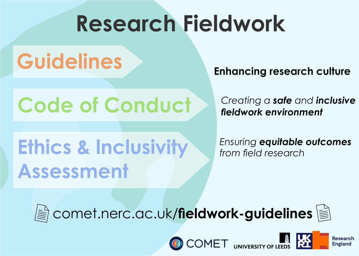 UK COMET (@nerc_comet) on Twitter photo 🚨 Help make research fieldwork in Geography, Earth and Environmental Sciences a safer, more equitable, and inclusive space. Check out the videos and documents at: youtube.com/playlist?list=… & comet.nerc.ac.uk/fieldwork-guid… created by <a href="/SEELeeds/">Earth and Environment at Leeds</a> & <a href="/SoGLeeds/">Geography at Leeds</a> researchers, <a href="/ResEngland/">Research England</a> 🚨 Help make research fieldwork in Geography, Earth and Environmental Sciences a safer, more equitable, and inclusive space. Check out the videos and documents at: youtube.com/playlist?list=… & comet.nerc.ac.uk/fieldwork-guid… created by <a href="/SEELeeds/">Earth and Environment at Leeds</a> & <a href="/SoGLeeds/">Geography at Leeds</a> researchers, <a href="/ResEngland/">Research England</a>