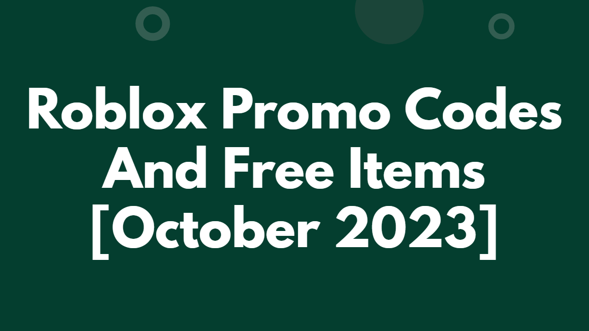 Roblox promo codes (December 2023): How to redeem free clothes