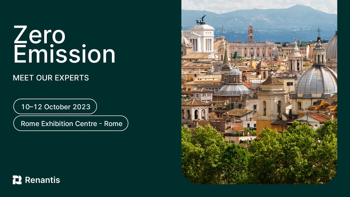 SAVE THE DATE  📅 From 10 to 12 October we will be in Rome to participate in ZeroEmission Mediterranean, where we are sponsoring the conferences.

Don't miss the chance to meet our experts 👉
zeroemission.show/registration-e…

<a href="/zeroemissioneu/">zeroemission</a> 
#EnergyThatMatters #offshore #CER #RECs