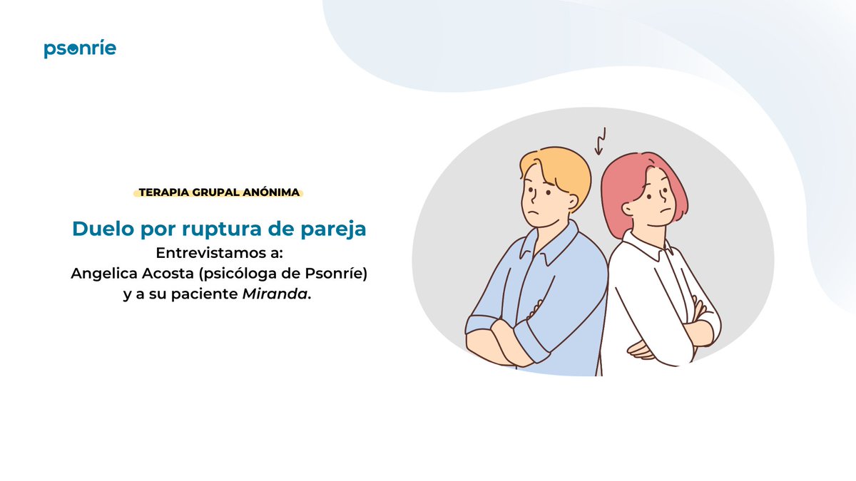 Esta tarde a las 17:00 (hora ESP) estaremos en #directo en la Terapia Grupal Anónima.

Nuestra psicóloga Ángelica Acosta entrevistará a una paciente en duelo por una ruptura de pareja y nos hablará de las fases del duelo y cómo superarlo.

Enlace: 
youtube.com/watch?v=iUC-3J…