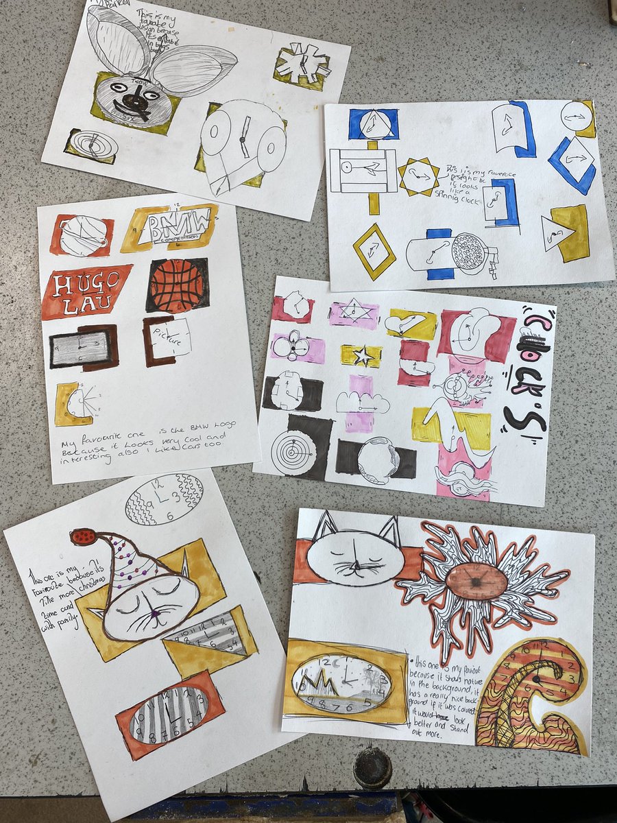 Some excellent design work form our year 10 unit award students today 👏🏻👏🏻👏🏻 looking forward to seeing these clocks being made. <a href="/SCA_Community/">Salford City Academy</a>