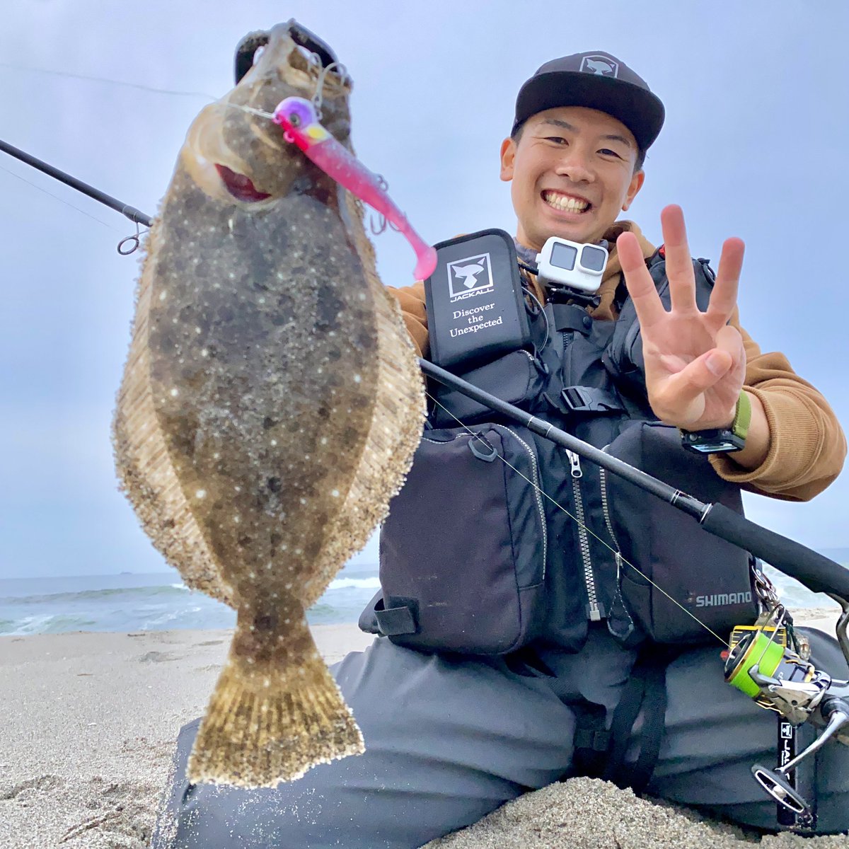 takumi_iga0119's tweet photo. 朝マズメ。
ワグシャッドでヒラメ3枚連発!
#jackall_shore_salt
#ワグシャッド
#sabull
#サブル
#県南サーフ
#仙南サーフ
#仙台サーフ https://t.co/LdpgGvxqU8